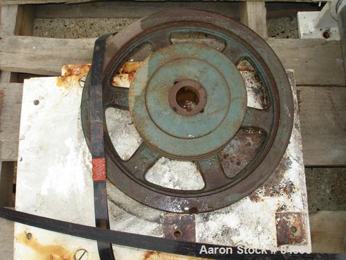 Used Paddle Style Continuous Mixer, 431 Stainless Steel. 8" diameter x 50" long non-jacketed chamber, 2" diameter shaft with 1-1/2" wide x 1/4" thick screw in paddles. 4" x 4" top feed, 4" x 4" end b...