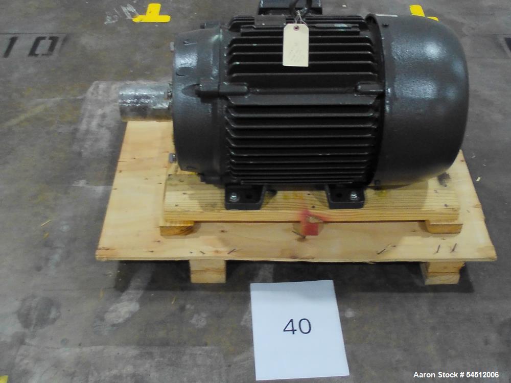Unused- Admix Tote Base Mixer, Model Rotosolver. 40 HP. Stainless steel.Model250RS175:Shaft speed 1750 rpmMotor: 40HP, 1750 rpm, explosion proof, 3/60/230/460vShaft: 3.15" - diameter (limit 55 thru 7...