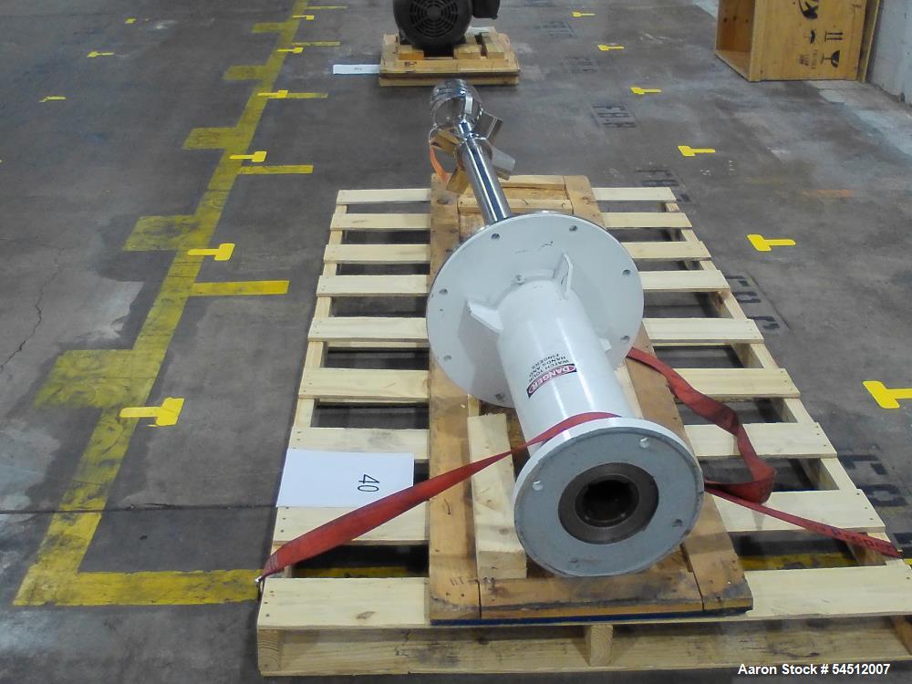 Unused- Admix Tote Base Mixer, Model Rotosolver. 40 HP. Stainless steel. Model250RS175:Shaft speed 1750 rpmMotor: 40HP, 1750 rpm, explosion proof, 3/60/230/460vShaft: 3.15" - diameter (limit 55 thru ...