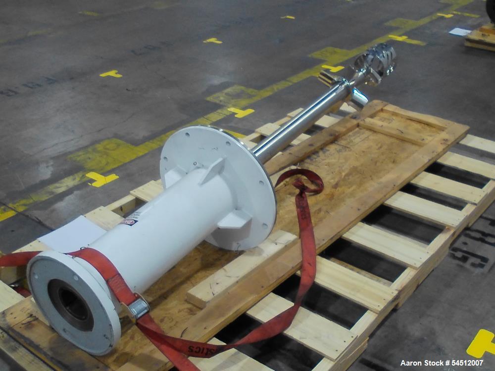 Unused- Admix Tote Base Mixer, Model Rotosolver. 40 HP. Stainless steel. Model250RS175:Shaft speed 1750 rpmMotor: 40HP, 1750 rpm, explosion proof, 3/60/230/460vShaft: 3.15" - diameter (limit 55 thru ...