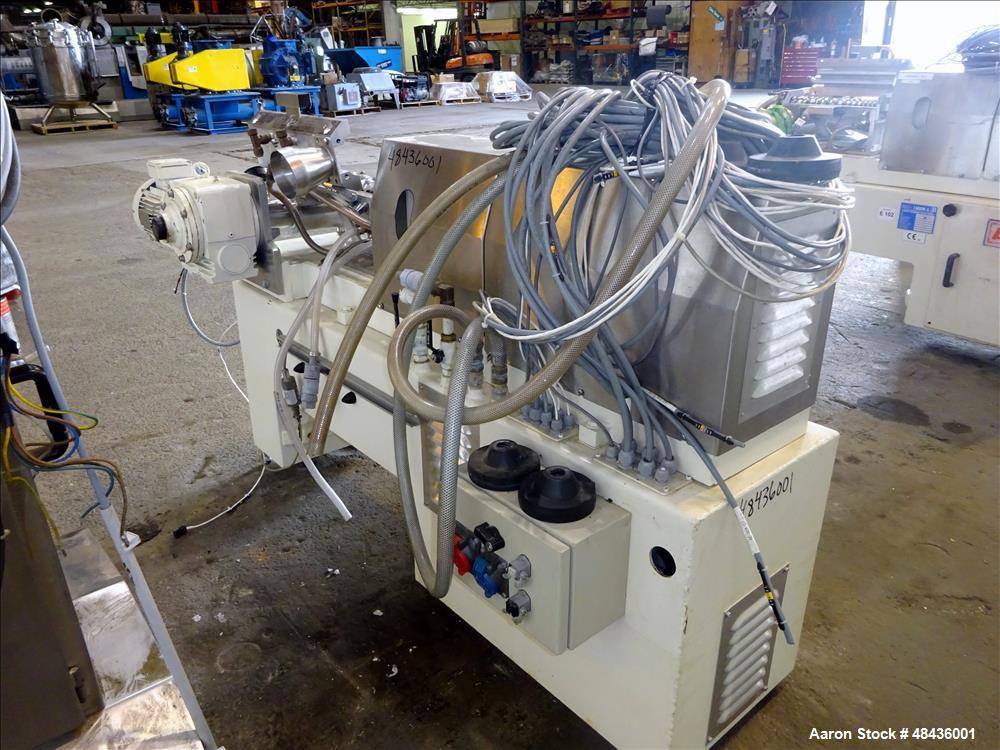 Used- F. Aoustin Malaxeur Extrudeur / Extruder Twin-Screw Continuous Mixing/Extr