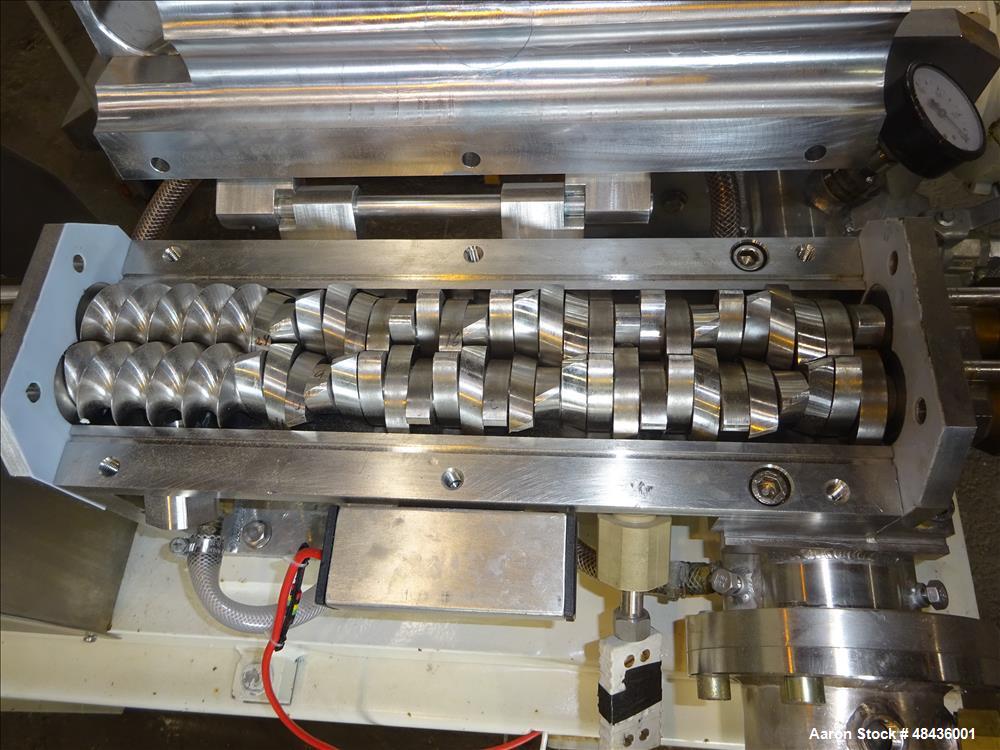 Used F. Aoustin Malaxeur Extrudeur / Extruder Twin-Screw Continuous Mixing/Extr