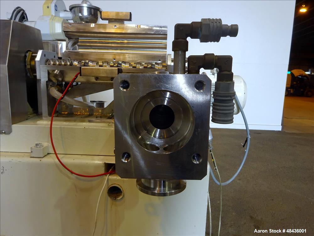 Used F. Aoustin Malaxeur Extrudeur / Extruder Twin-Screw Continuous Mixing/Extr