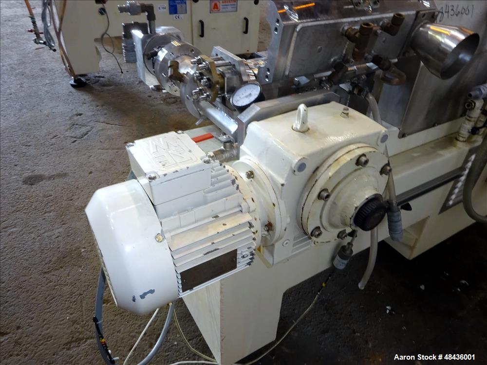Used F. Aoustin Malaxeur Extrudeur / Extruder Twin-Screw Continuous Mixing/Extr