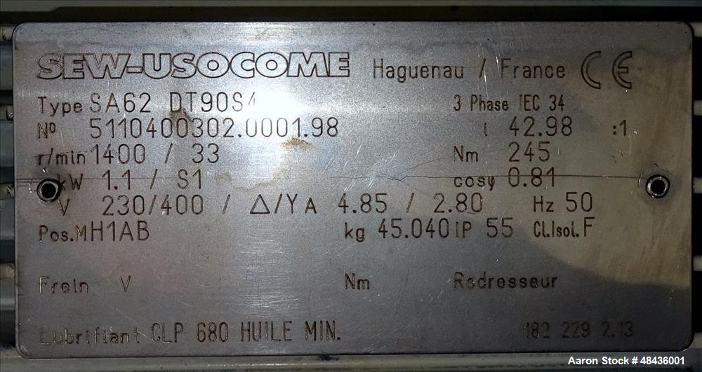 Used F. Aoustin Malaxeur Extrudeur / Extruder Twin-Screw Continuous Mixing/Extr