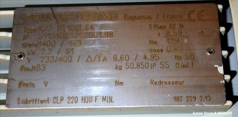 Used F. Aoustin Malaxeur Extrudeur / Extruder Twin-Screw Continuous Mixing/Extr
