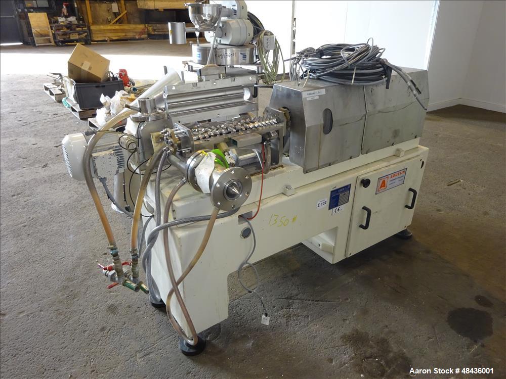 Used F. Aoustin Malaxeur Extrudeur / Extruder Twin-Screw Continuous Mixing/Extr