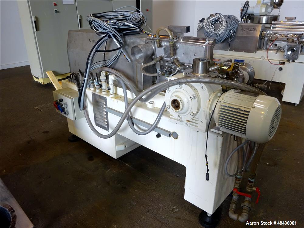 Used F. Aoustin Malaxeur Extrudeur / Extruder Twin-Screw Continuous Mixing/Extr