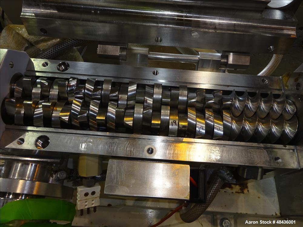 Used F. Aoustin Malaxeur Extrudeur / Extruder Twin-Screw Continuous Mixing/Extr