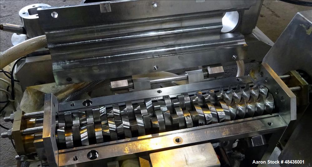 Used F. Aoustin Malaxeur Extrudeur / Extruder Twin-Screw Continuous Mixing/Extr