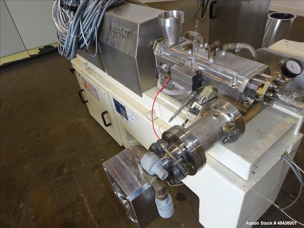 Used F. Aoustin Malaxeur Extrudeur / Extruder Twin-Screw Continuous Mixing/Extr