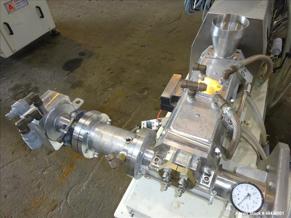 Used F. Aoustin Malaxeur Extrudeur / Extruder Twin-Screw Continuous Mixing/Extr