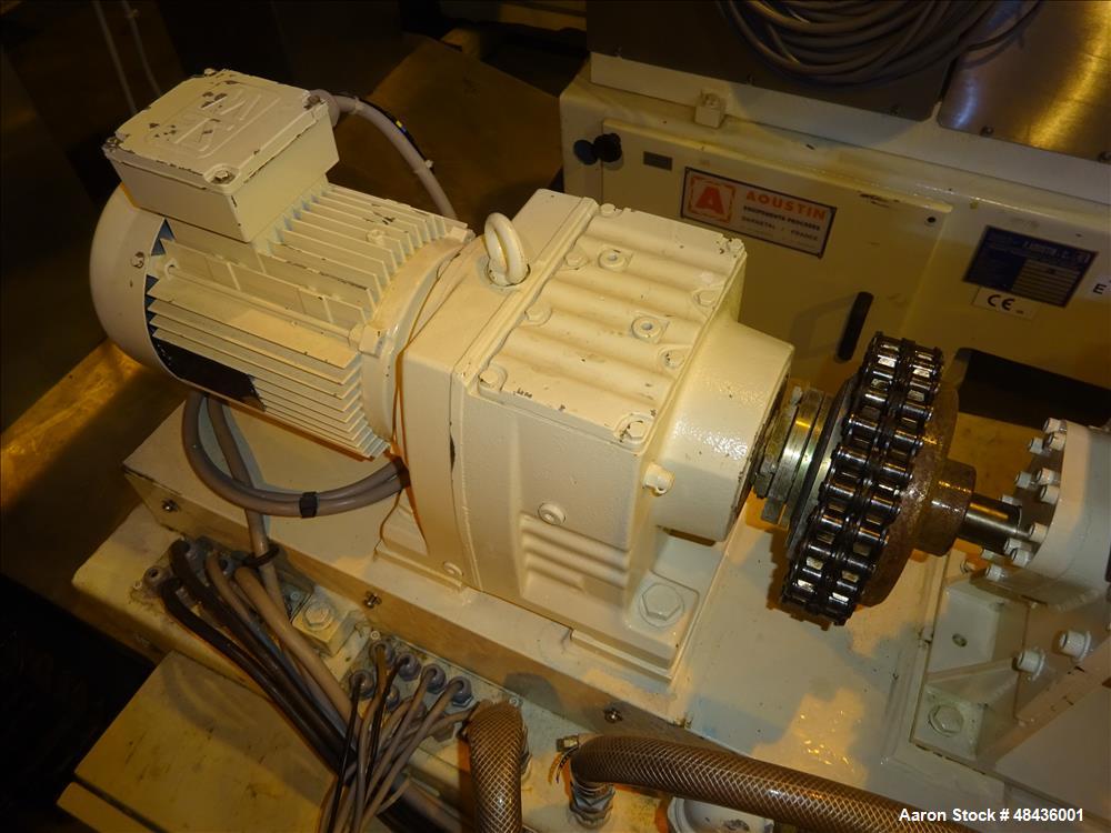 Used F. Aoustin Malaxeur Extrudeur / Extruder Twin-Screw Continuous Mixing/Extr