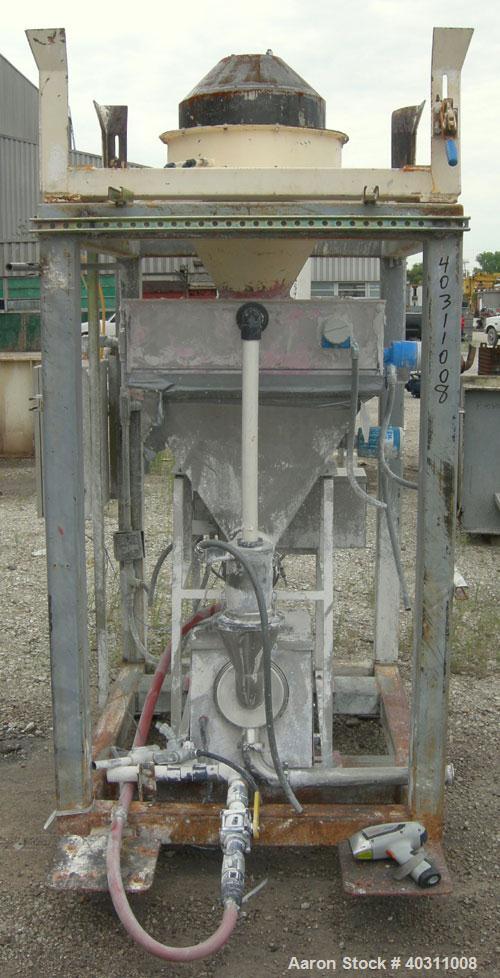 Used Arde Barinco Continuous Inline Mixing System consisting of: (1) Arde Barinco Dispershear mixer, model D6000, 316 stainless steel. Approximately 6 to 75 gallons per minute, 1 to 350 pounds an hou...