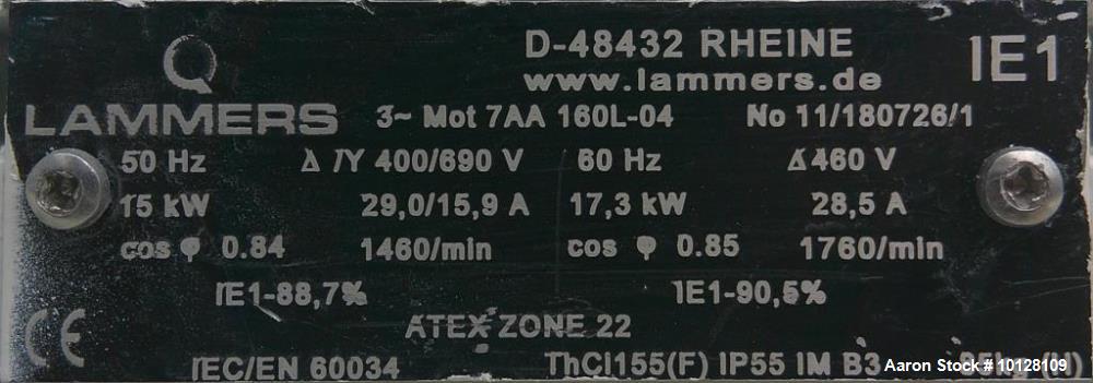 Used Buhler AG MOXJ-27/200 Continuous Intensive Mixer | 316 Stainless Steel Industrial Mixer