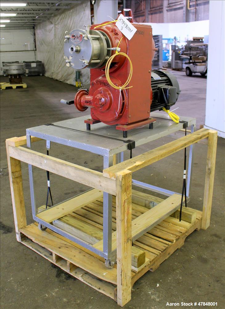 Used Votator CR Continuous Whipper Emulsifier Mixer