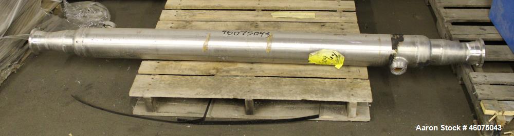 Used Chemineer Kenics Fixed Element Static Mixer, Model 4-KMS-10, Stainless Steel. Approximate 4" diameter x 57" long tube, rated 900 psi at 650 degrees F, jacket rated 400 psi at 650 degrees F. Seri...