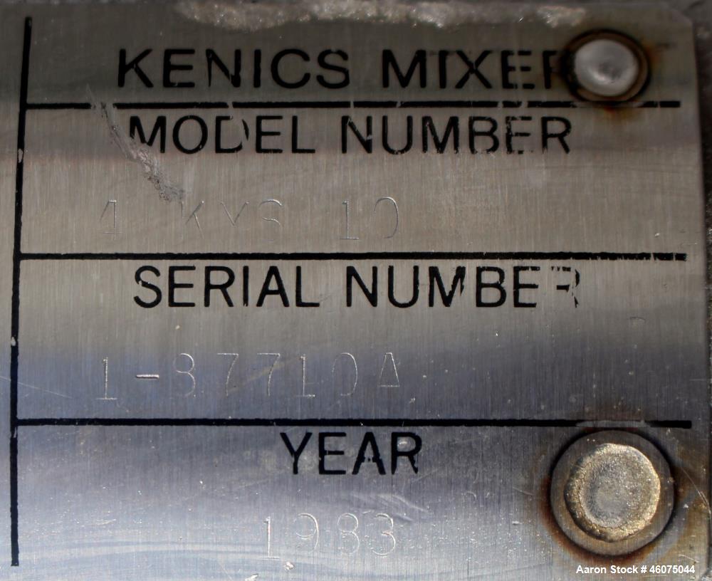 Used Chemineer Kenics Fixed Element Static Mixer, Model 4-KMS-10, Stainless Steel. Approximate 4" diameter x 57" long tube, rated 900 psi at 650 degrees F, jacket rated 400 psi at 650 degrees F. Seri...