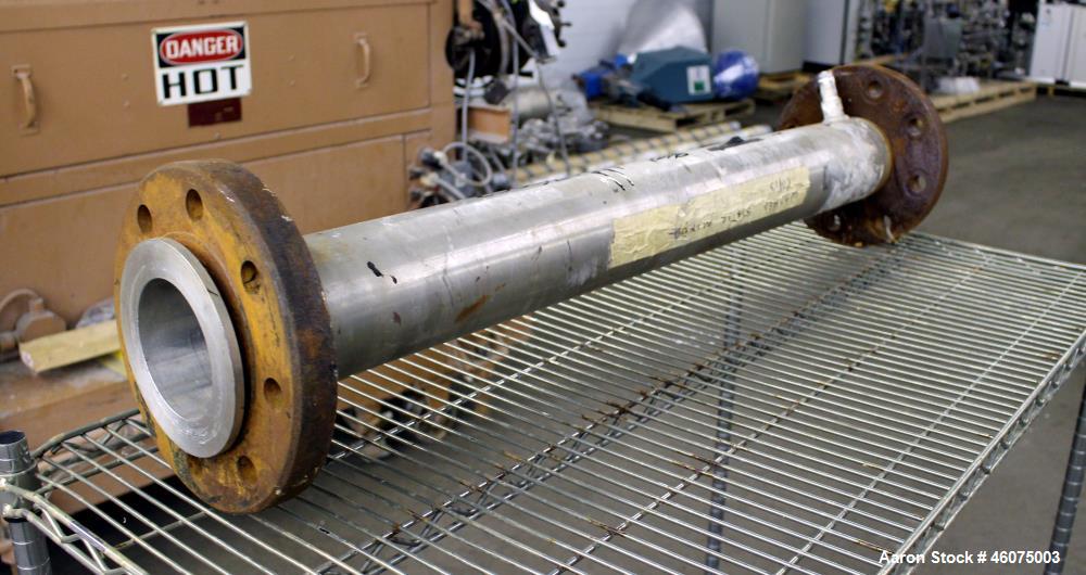 Used Chemineer Kenics Fixed Element Static Mixer, Model 4-KMS-6, Stainless Steel. Approximate 4" diameter x 42" long tube, rated 1485 psi at 300 degrees F. Serial# 1-81697A3, built 1982.