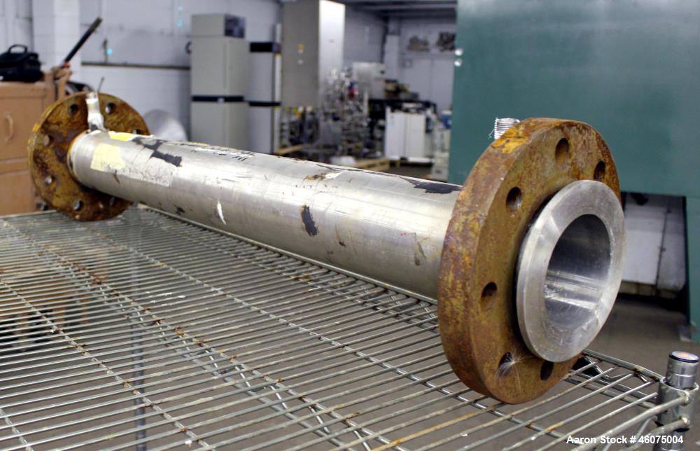 Used Chemineer Kenics Fixed Element Static Mixer, Model 4-KMS-6, Stainless Steel. Approximate 4" diameter x 42" long tube, rated 1485 psi at 300 degrees F. Serial# 1-81697A4, built 1982.