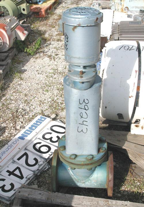 USED: Cleveland inline continuous mixer, model PLV-6, 316 stainless steel. 6" diameter inlet/outlet. Driven by a 1/3 hp, 3/60/208-220/440 volt, 1725/1425 rpm motor.
