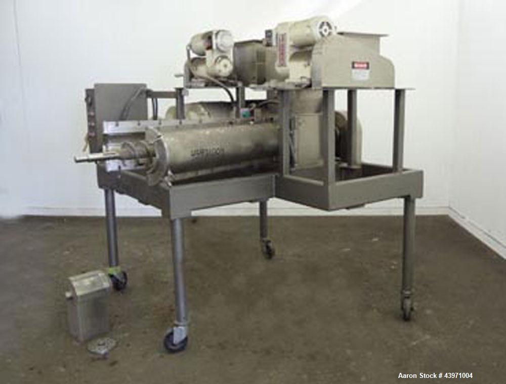 Used Fitzpatrick Malaxator Continuous Mixer, 304 Stainless Steel
