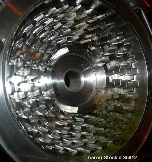 Used Goodway Industries Continuous Mixer, model CML25, 304 stainless steel. 10" diameter, jacketed stator, 2" triclamp inlet, 2" National Pipe Thread outlet. Driven by a 7-1/2 hp, 3/60/208-230/460 vo...