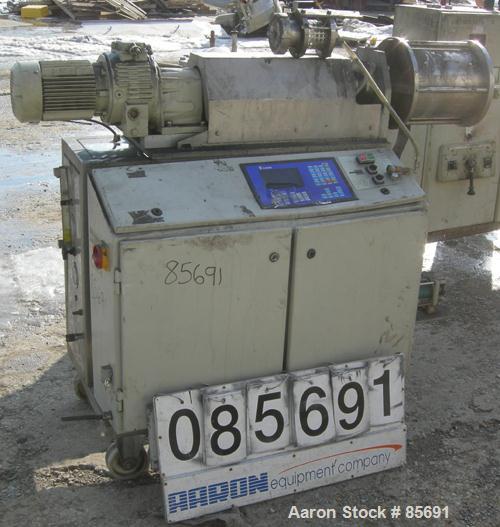 USED: Hansa Eco-Mix continuous dynamic foam generator, model Ecomix, 304 stainless steel. Approximately 8-1/2" diameter x 11-3/8" deep horizontal chamber with mixing pins. 2" NPT inlet, 1" NPT outlet...