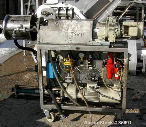 USED: Hansa Eco-Mix continuous dynamic foam generator, model Ecomix, 304 stainless steel. Approximately 8-1/2" diameter x 11-3/8" deep horizontal chamber with mixing pins. 2" NPT inlet, 1" NPT outlet...