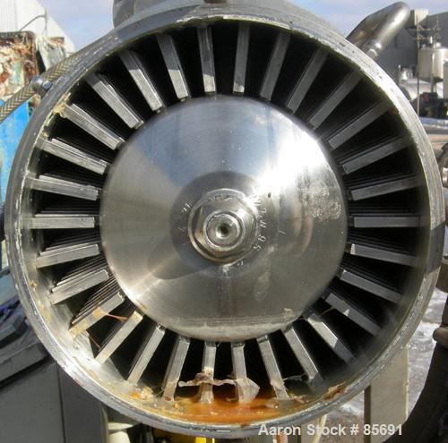 USED: Hansa Eco-Mix continuous dynamic foam generator, model Ecomix, 304 stainless steel. Approximately 8-1/2" diameter x 11-3/8" deep horizontal chamber with mixing pins. 2" NPT inlet, 1" NPT outlet...