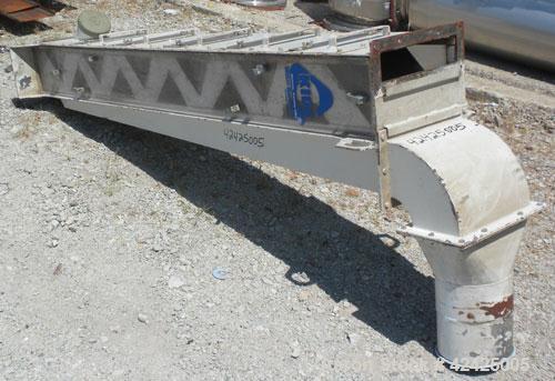 Used Kice Multi-Aspirator, Model 6E12, Carbon Steel. Approximately 12’’ wide with 5 slides. Top air outlet, top product inlet, bottom product outlet. Rated approximately 1000 pounds an hour.