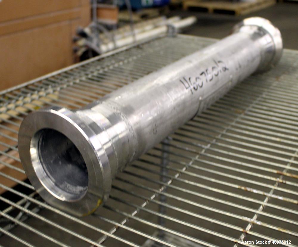 Used Koch-Glitsch Static Mixer, Type SMX, Stainless Steel. (6) Mixing elements, approximate 3-1/2" diameter x 20" long chamber. 3-1/2" Inlet/outlet. Job#G17144-69.