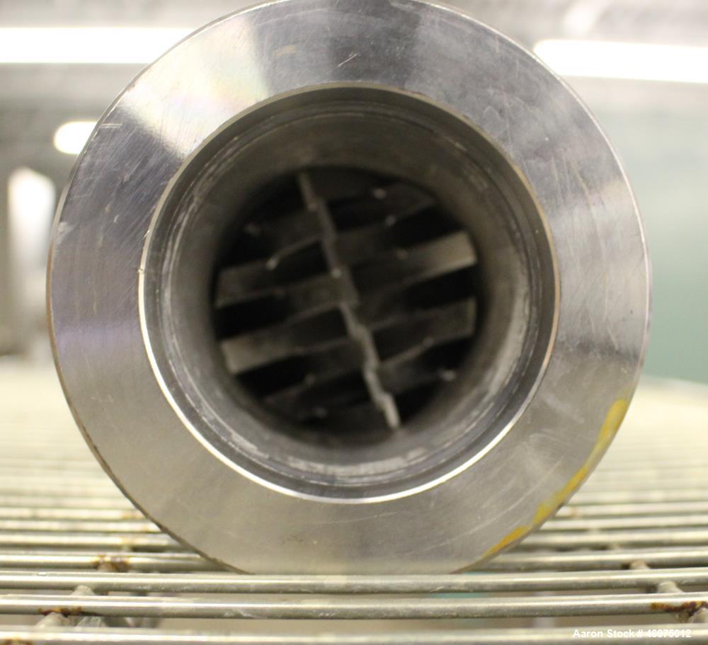 Used Koch-Glitsch Static Mixer, Type SMX, Stainless Steel. (6) Mixing elements, approximate 3-1/2" diameter x 20" long chamber. 3-1/2" Inlet/outlet. Job#G17144-69.