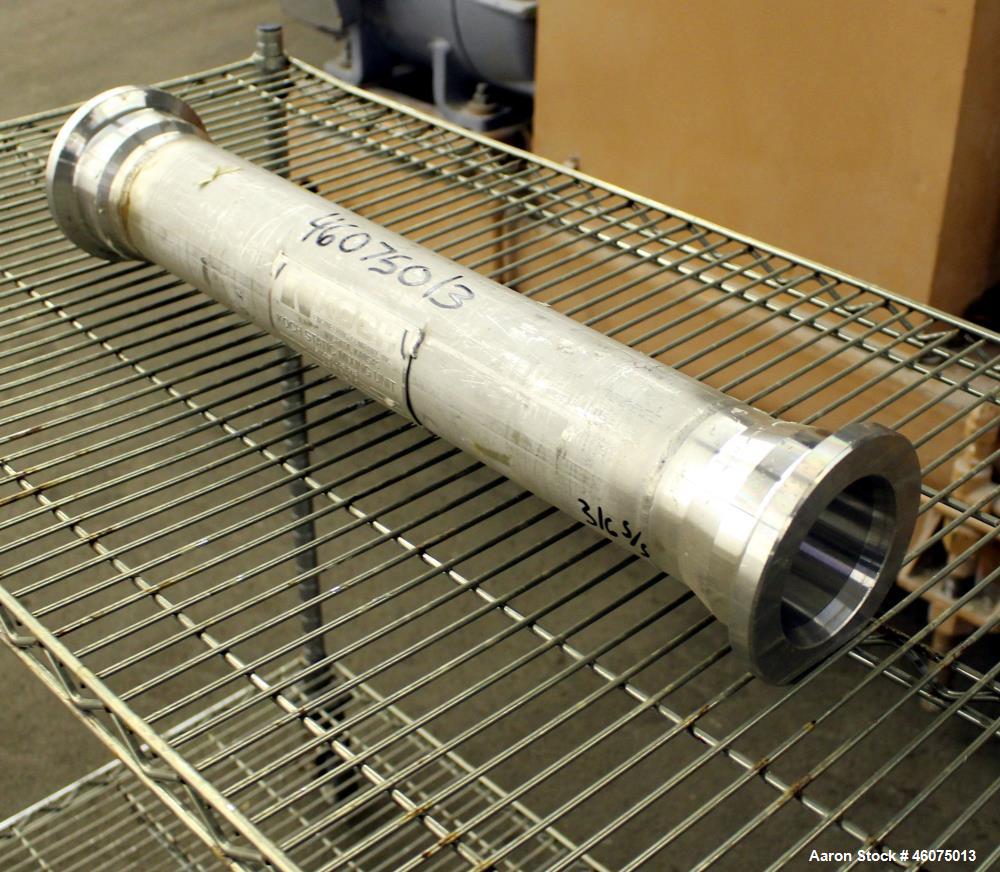Used Koch-Glitsch Static Mixer, Type SMX, Stainless Steel. (6) Mixing elements, approximate 3-1/2" diameter x 20" long chamber. 3-1/2" Inlet/outlet. Job#G17144-75.