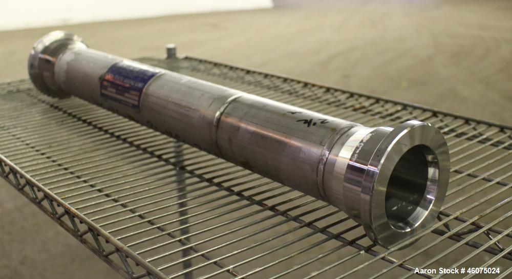 Used Koch-Glitsch Static Mixer, Type SMX, Stainless Steel. (6) Mixing elements, approximate 3-1/2" diameter x 20" long chamber. 3-1/2" Inlet/outlet. Job#G35400-04.
