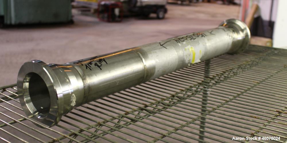 Used Koch-Glitsch Static Mixer, Type SMX, Stainless Steel. (6) Mixing elements, approximate 3-1/2" diameter x 20" long chamber. 3-1/2" Inlet/outlet. Job#G35400-04.