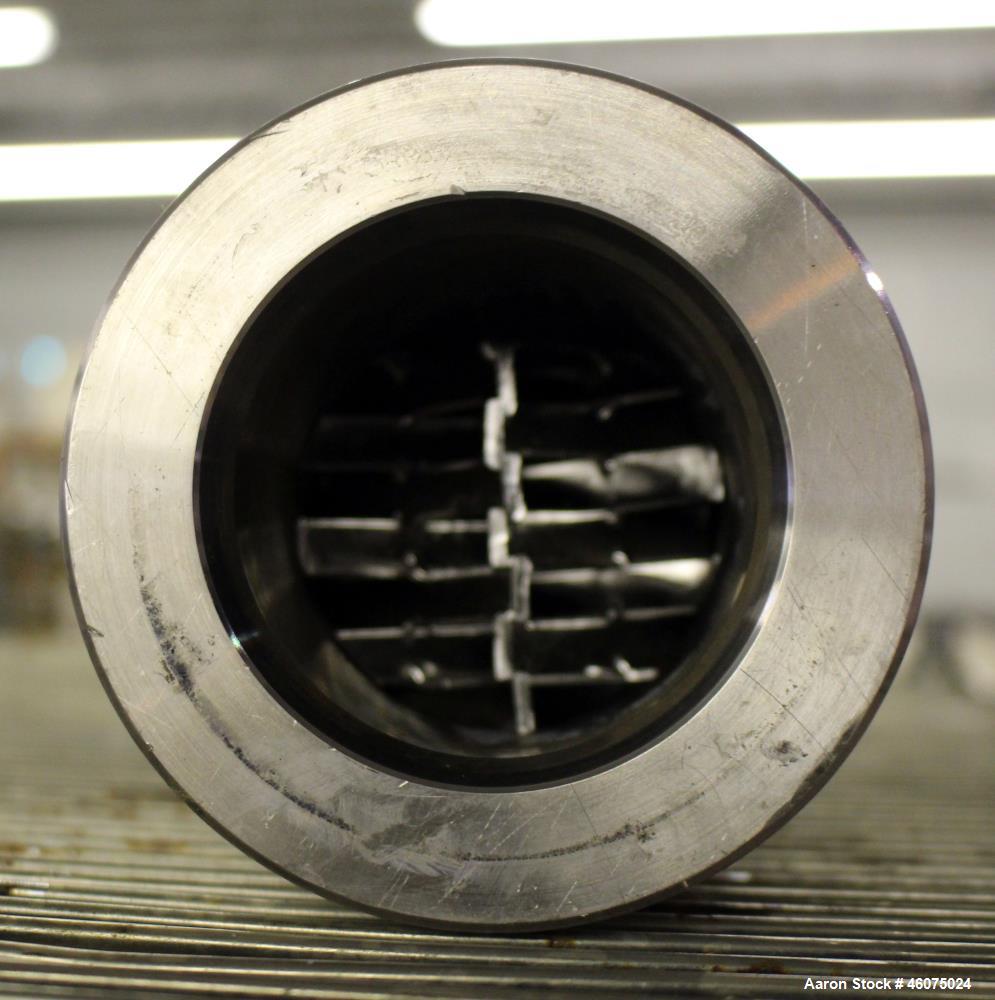 Used Koch-Glitsch Static Mixer, Type SMX, Stainless Steel. (6) Mixing elements, approximate 3-1/2" diameter x 20" long chamber. 3-1/2" Inlet/outlet. Job#G35400-04.