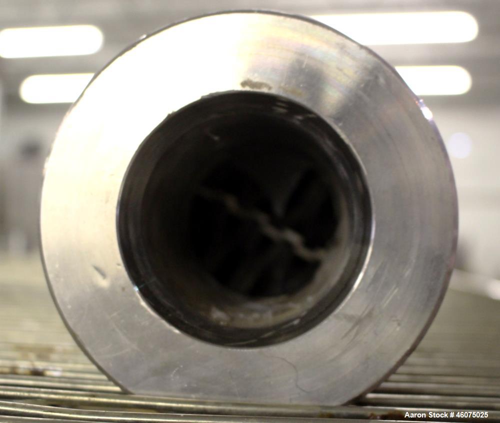 Used Koch-Glitsch Static Mixer, Type SMX, Stainless Steel. (6) Mixing elements, approximate 3-1/2" diameter x 20" long chamber. 3-1/2" Inlet/outlet. Job#G17144-91.