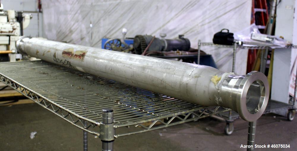 Used Koch-Glitsch Static Mixer, Type SMX, Stainless Steel. (12) Mixing elements, approximate 3-1/2" diameter x 48" long. 3-1/2" Inlet/outlet. Job#801685.