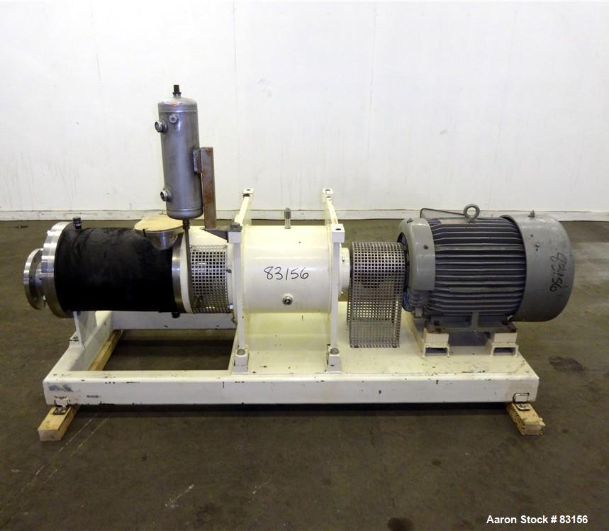 Used Stainless Steel Lipp Inline Continuous Rotor/Stator Shear Force Mixer