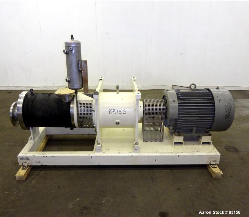 Used- Stainless Steel Lipp Inline Continuous Rotor/Stator Shear Force Mixer