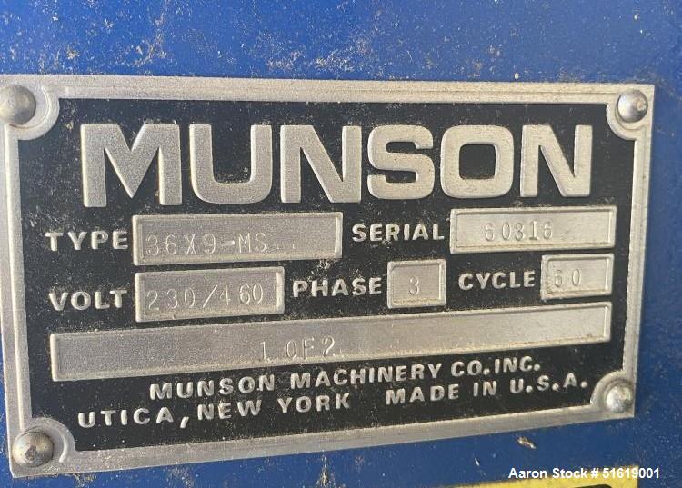 Used Munson Rotary Continuous Mixer
