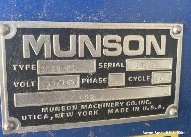 Used- Munson Rotary Continuous Mixer