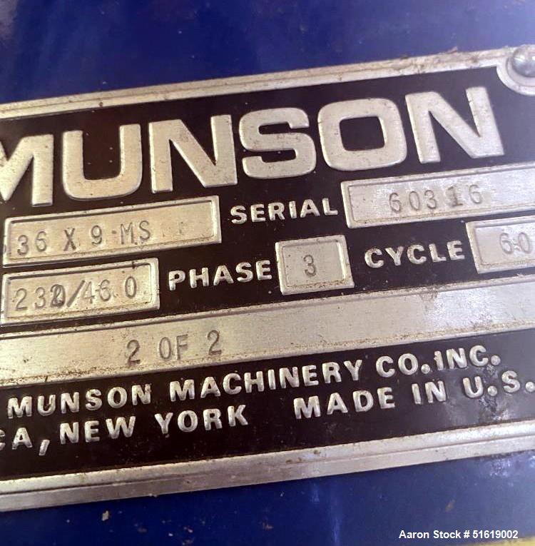 Used Munson Rotary Continuous Mixer