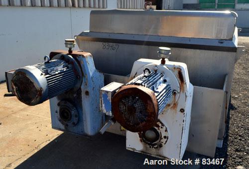 Used Dual Shaft Continuous Screw Blender