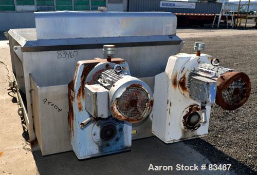 Used Dual Shaft Continuous Screw Blender