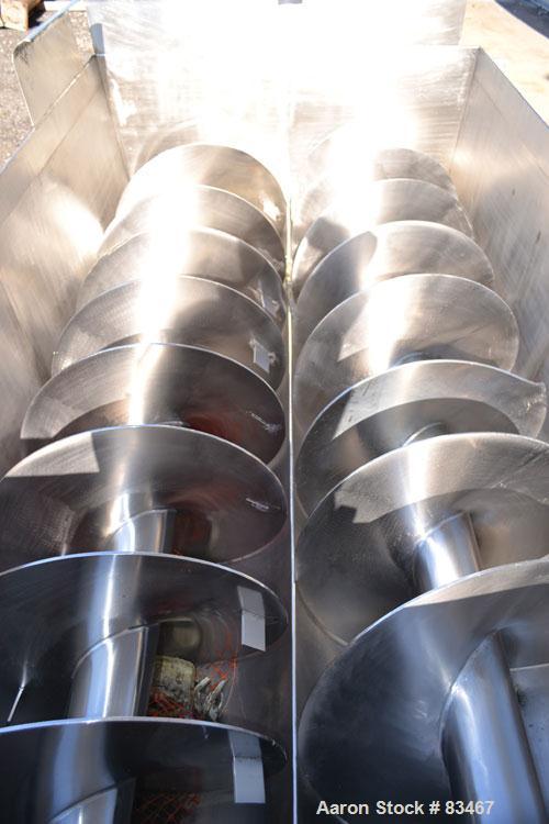 Used Dual Shaft Continuous Screw Blender