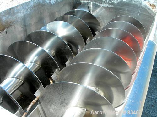 Used Dual Shaft Continuous Screw Blender