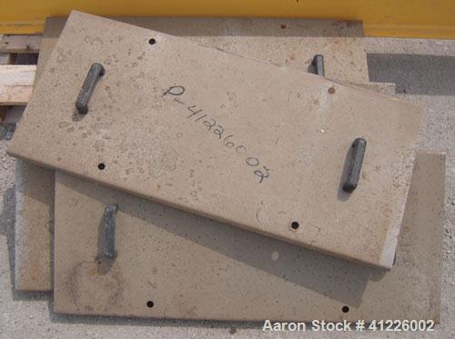 Used Continuous "L" Shaped Mixer consisting of: (1) Horizontal section with an 11" diameter x 5" pitch single ribbon, 4130 carbon steel, 304 stainless steel trough, partially rubber lined, 12 1/2" wi...
