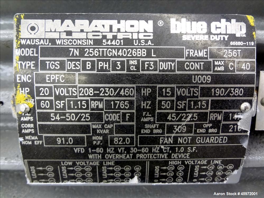 Used Oakes Continuous Mixer, Model 14MH0A, 304 Stainless Steel.